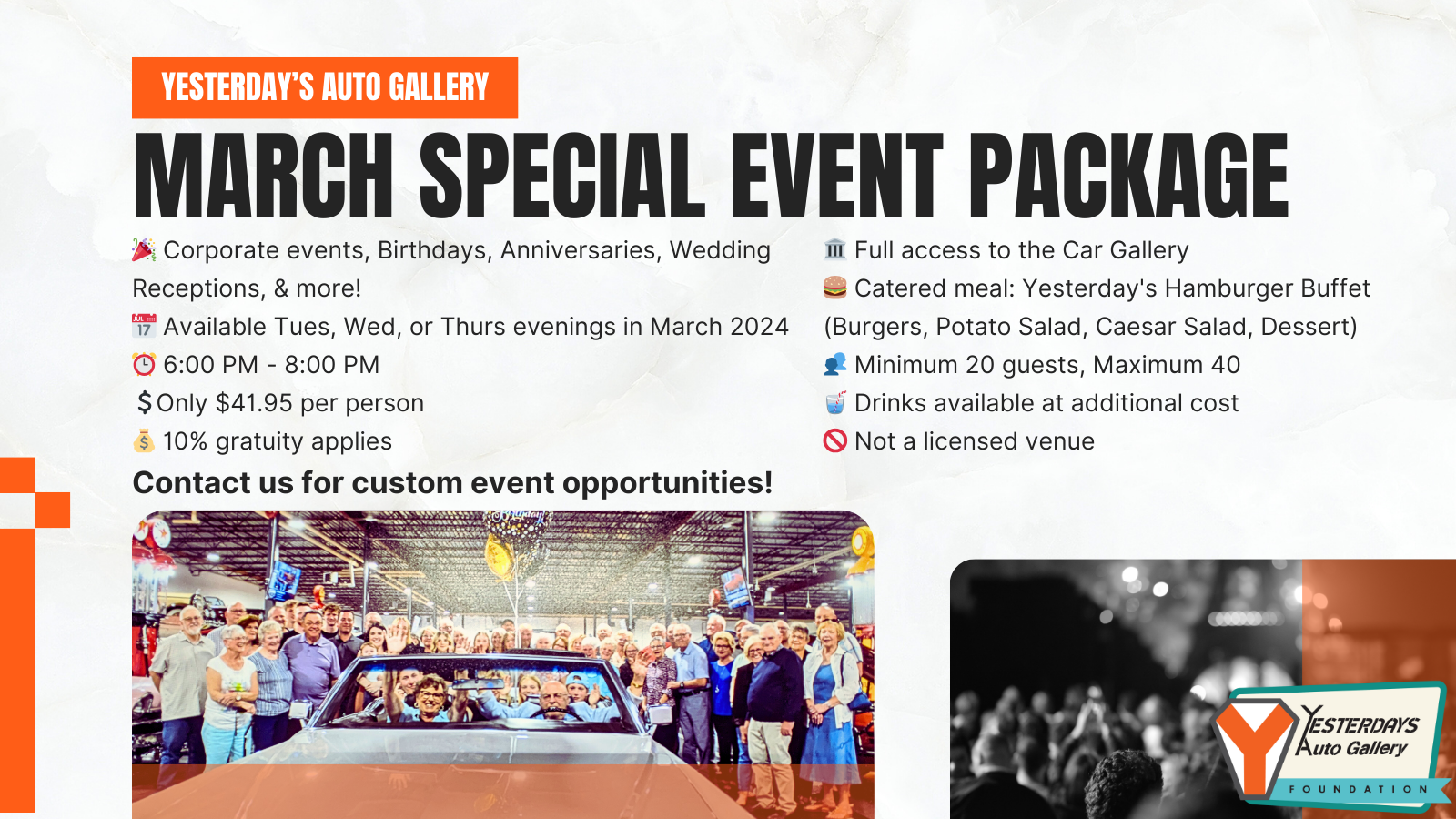March Event Package Special